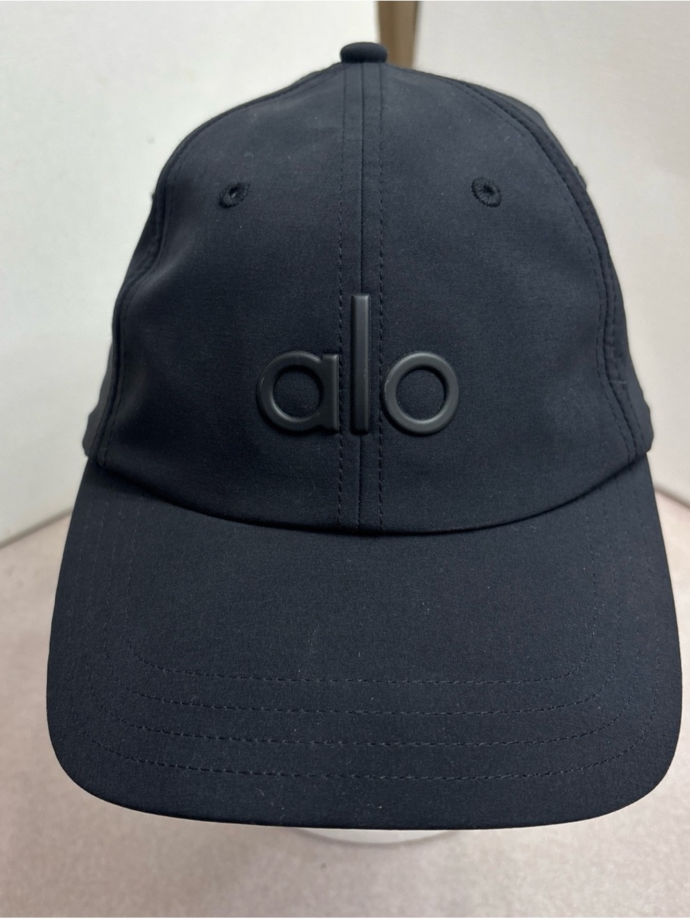 ALO YOGA OFF DUTY Cap Baseball Hat All Black Adult Size Adjustable Unisex